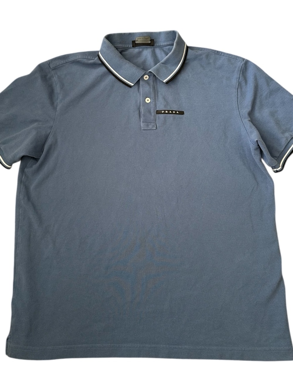 Prada Men’s Blue Polo Shirt. Size: XXXL/US Large.